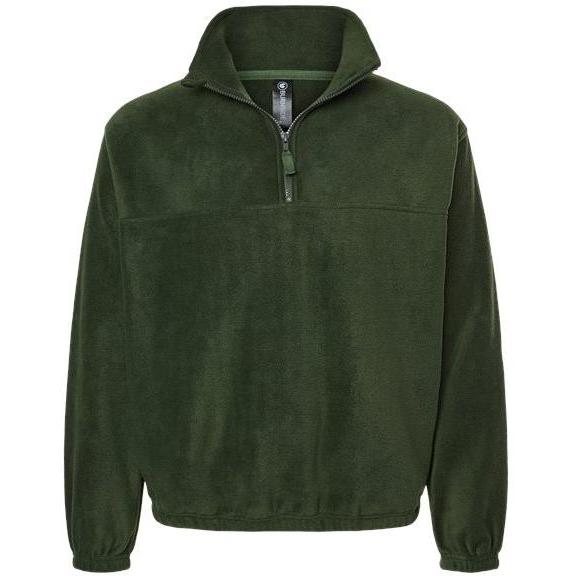 Burnside Polar Fleece Quarter-Zip Pullover