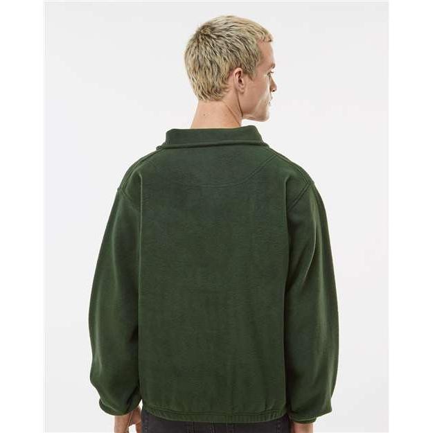 no-logo Burnside Polar Fleece Quarter-Zip Pullover-Burnside-Thread Logic