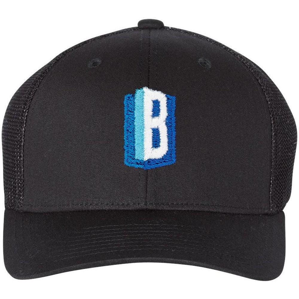 no-logo Richardson Fitted Trucker with RFlex-Headwear-Richardson-Thread Logic