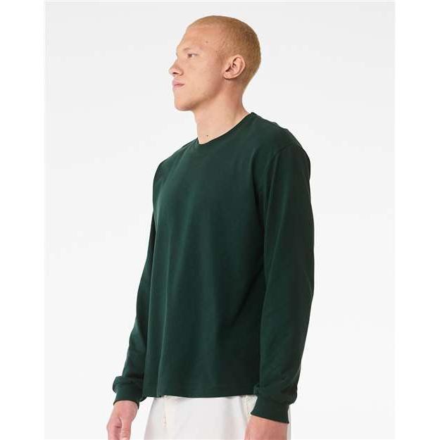 no-logo Bella+Canvas 6 oz. Heavyweight Long Sleeve Tee-Thread Logic-Thread Logic