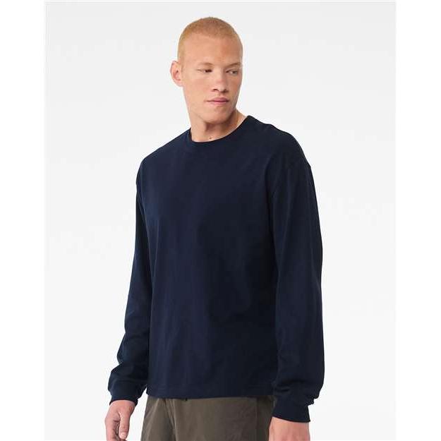 no-logo Bella+Canvas 6 oz. Heavyweight Long Sleeve Tee-Thread Logic-Thread Logic