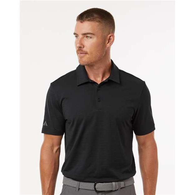 no-logo Adidas Textured Stripe Polo-Adidas-Thread Logic