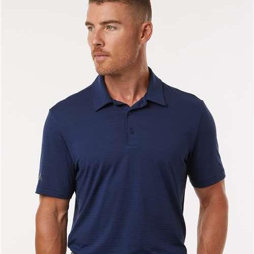 no-logo Adidas Textured Stripe Polo-Adidas-Thread Logic