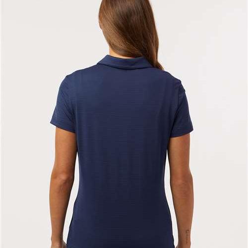 no-logo Adidas Ladies Textured Stripe Polo-Adidas-Thread Logic