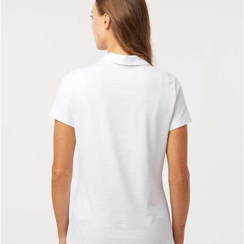 no-logo Adidas Ladies Textured Stripe Polo-Adidas-Thread Logic