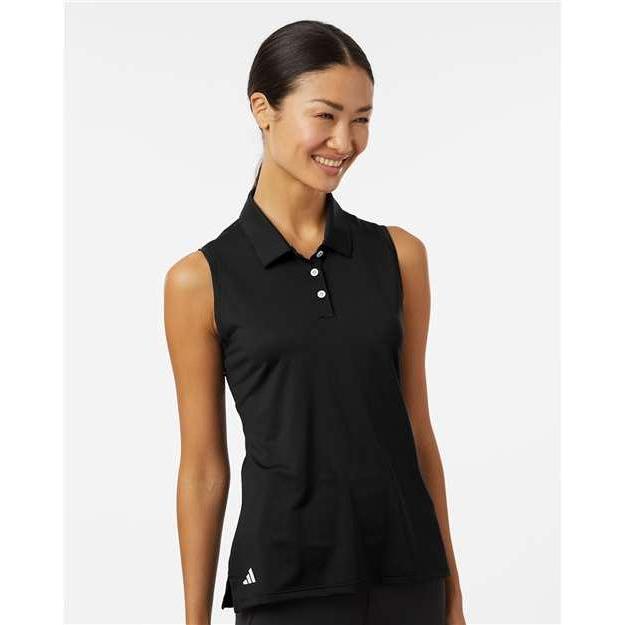 no-logo Adidas Ladies Ottoman Sleeveless Polo-Adidas-Thread Logic