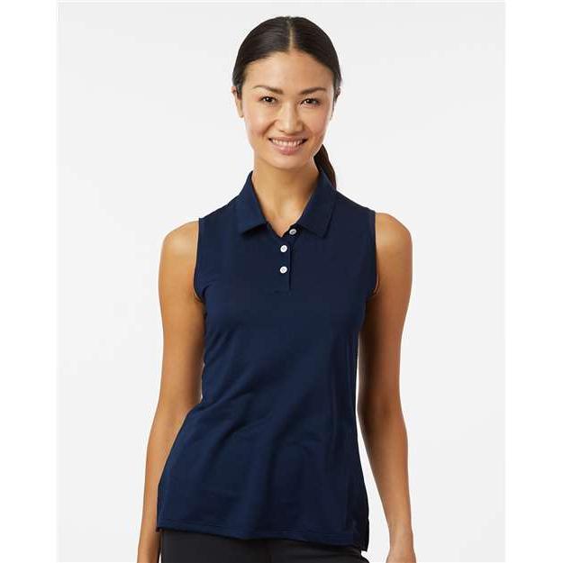 no-logo Adidas Ladies Ottoman Sleeveless Polo-Adidas-Thread Logic