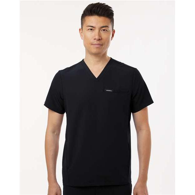 no-logo Jaanuu Platt 3-Pocket Scrub V-Neck Top-Thread Logic-Thread Logic