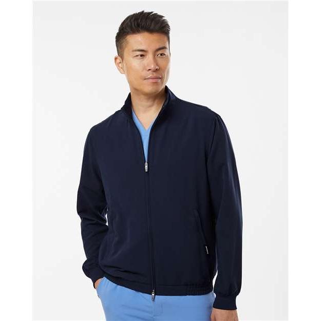 no-logo Jaanuu Wolfe Everyday Full-Zip 6-Pocket Scrub Jacket-Thread Logic-Thread Logic