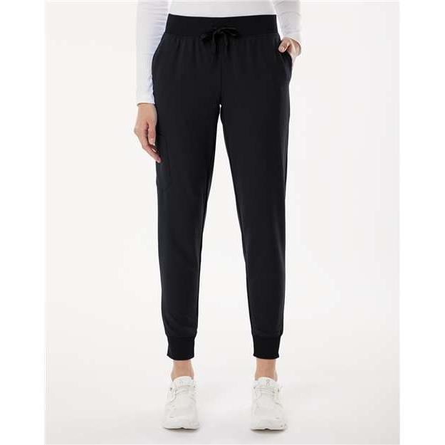 no-logo Jaanuu Ladies Silex Knit-Waist Scrub Joggers (SOLD BLANK)-Jaanuu-Thread Logic