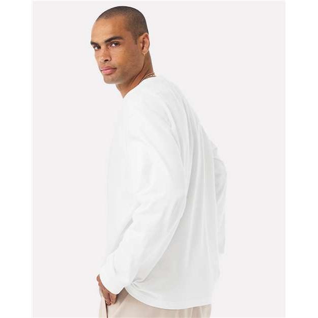 no-logo Bella+Canvas Unisex 7.5 oz Heavyweight Long Sleeve Tee-Bella&Canvas-Thread Logic