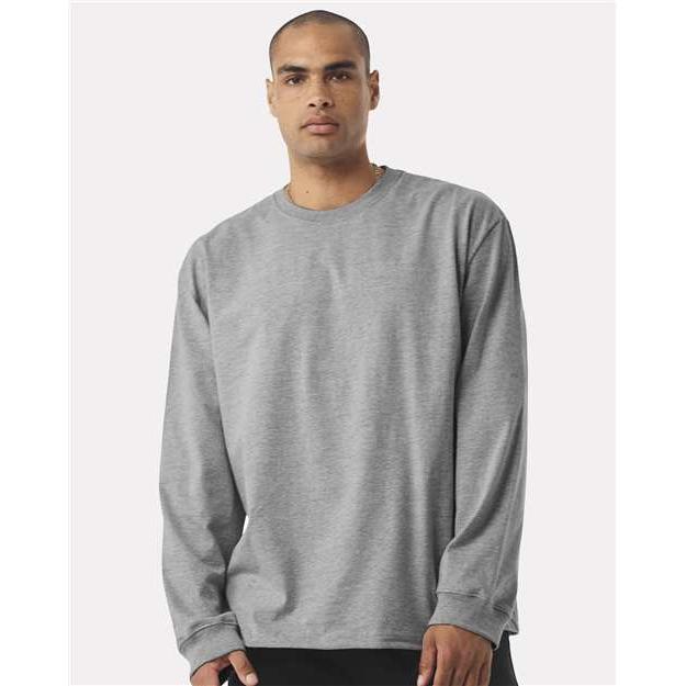 no-logo Bella+Canvas Unisex 7.5 oz Heavyweight Long Sleeve Tee-Bella&Canvas-Thread Logic