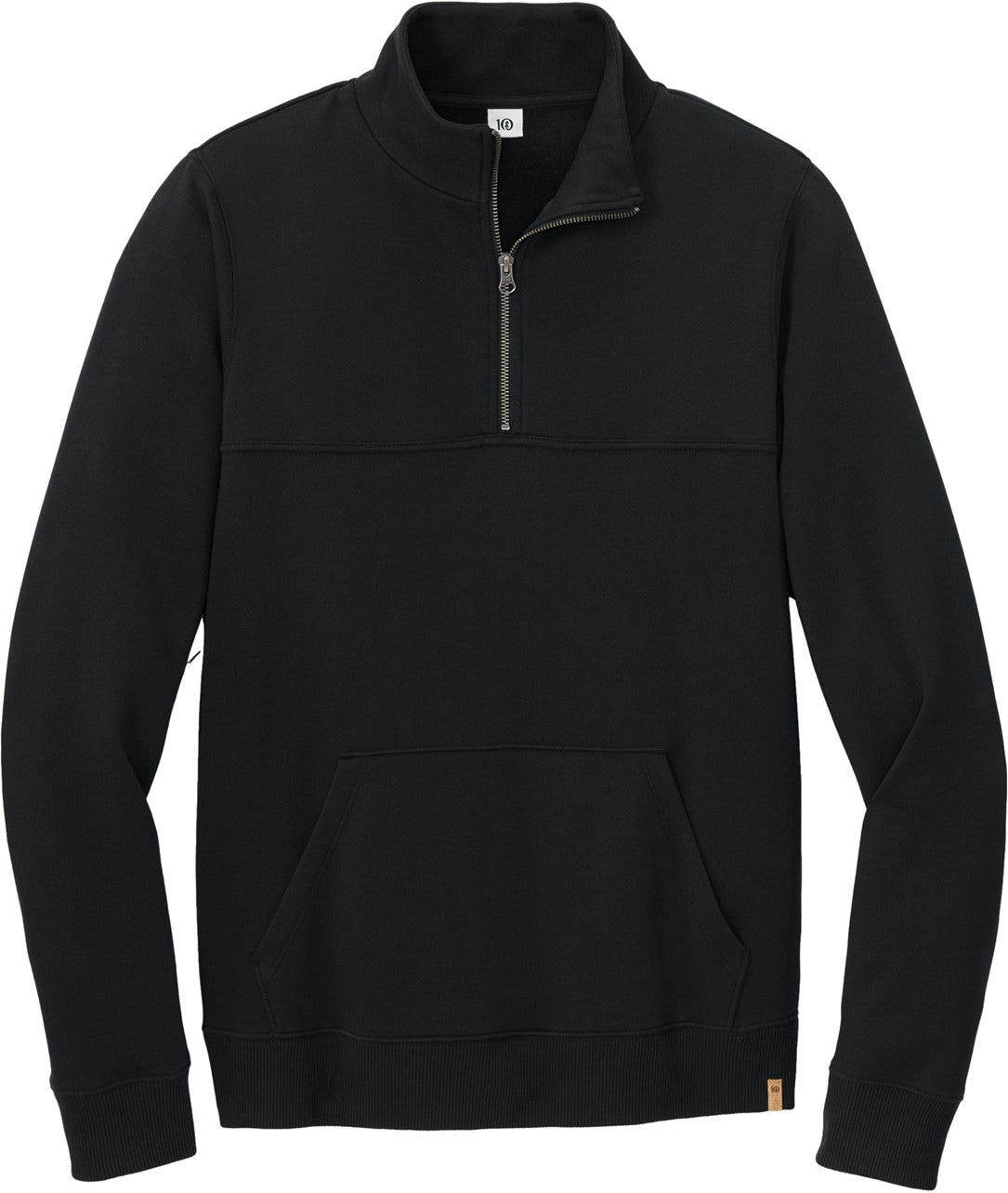 No-Logo CLOSEOUT - tentree Space Dye Fleece 1/4-Zip-Quarter Zips-tentree-Meteorite Black-S-Thread Logic