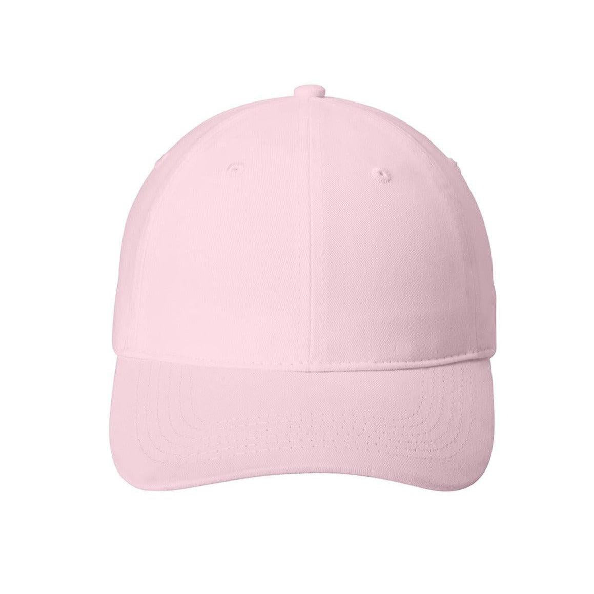 no-logo Port & Company Brushed Twill Low Profile Cap-Headwear-Port & Company-Light Pink-OSFA-Thread Logic