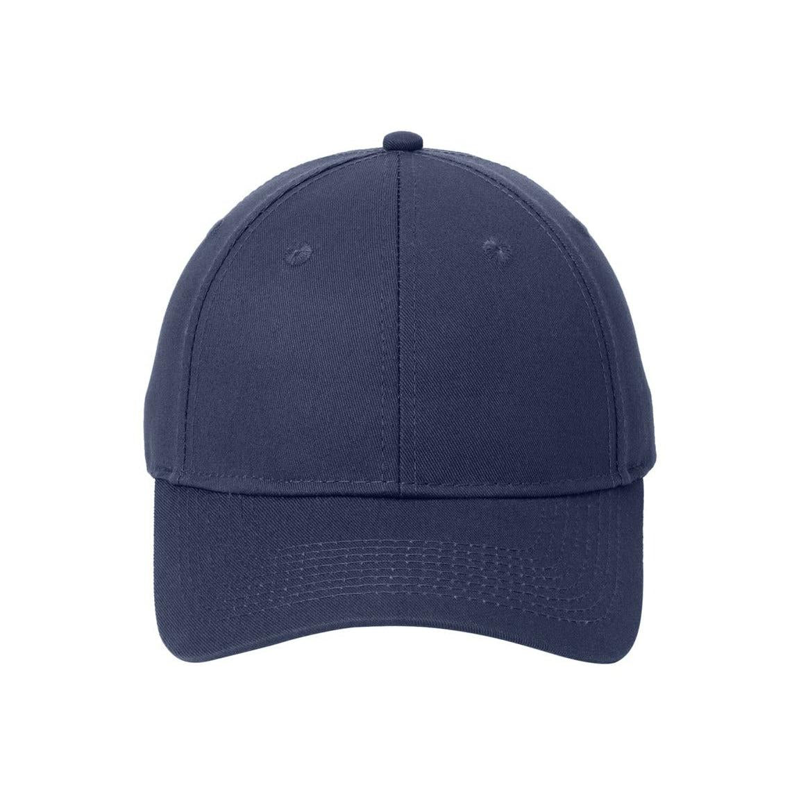 no-logo Port & Company Six-Panel Twill Cap-Headwear-Port & Company-True Navy-OSFA-Thread Logic