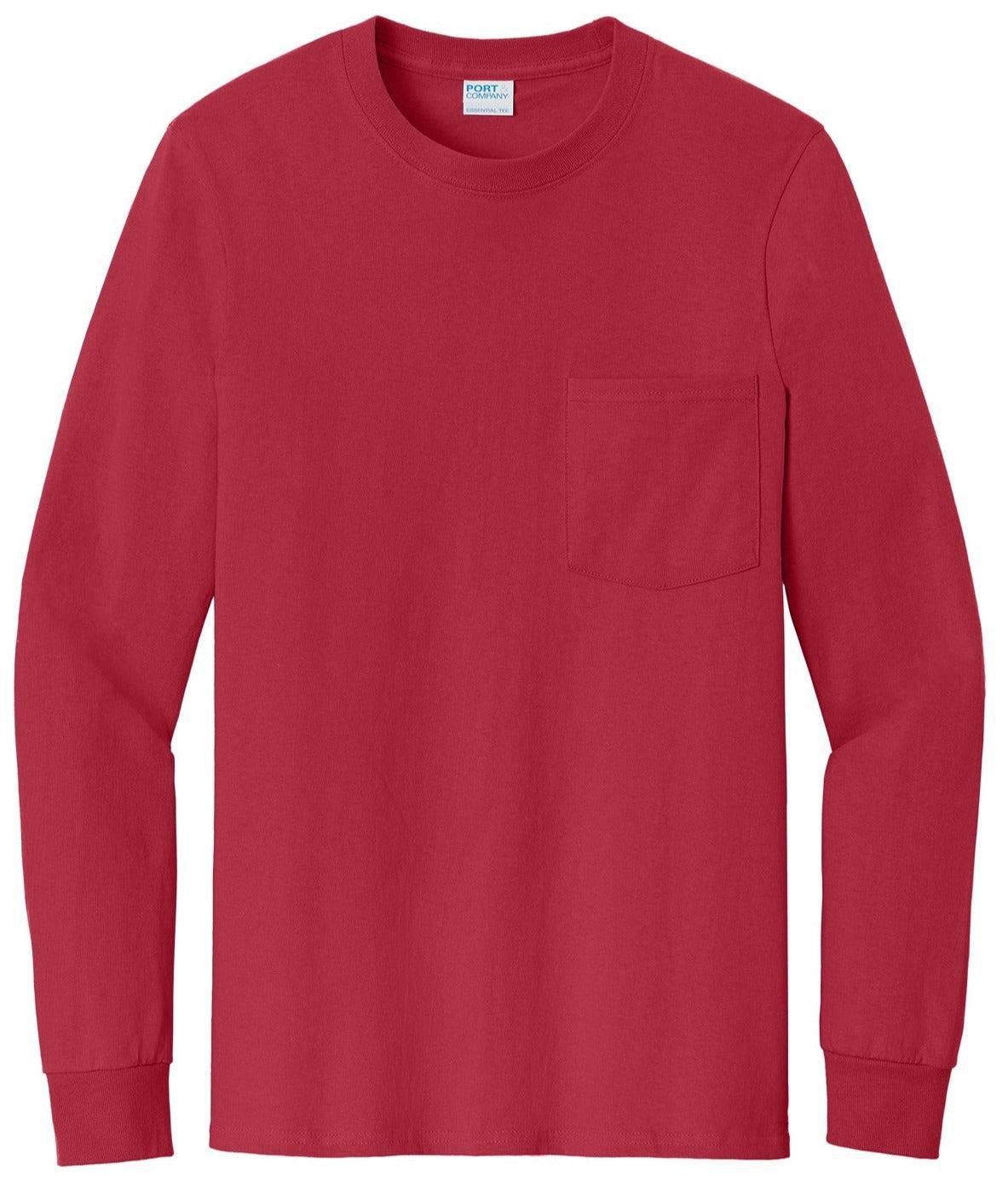 Port & Company Long Sleeve T-Shirt with Pocket