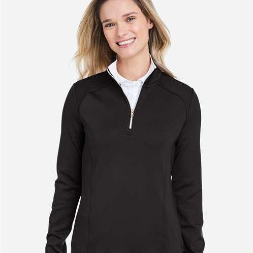 no-logo Fairway & Greene Ladies Wells Tech Quarter-Zip Pullover-Fairway & Greene-Thread Logic