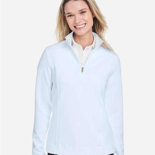 no-logo Fairway & Greene Ladies Wells Tech Quarter-Zip Pullover-Fairway & Greene-Thread Logic