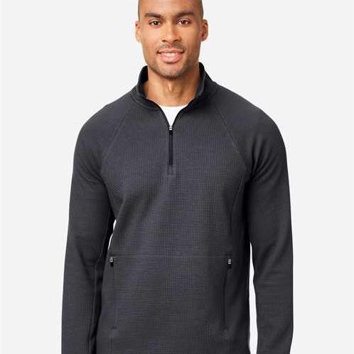 no-logo North End Rhythm Waffle Quarter-Zip Pullover-North End-Thread Logic