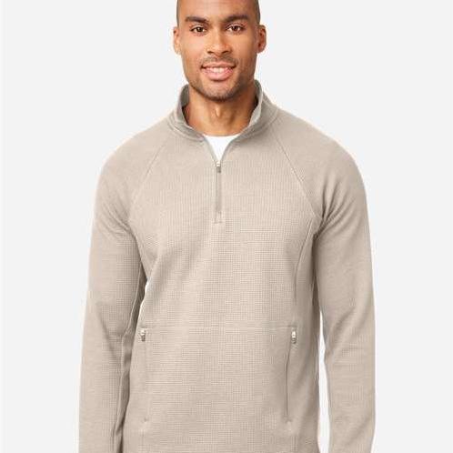no-logo North End Rhythm Waffle Quarter-Zip Pullover-North End-Thread Logic