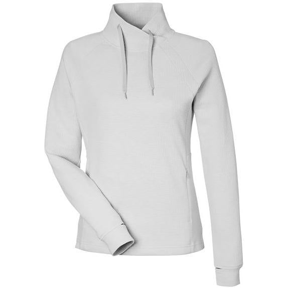 North End Ladies Rhythm Waffle Cross-Neck Pullover