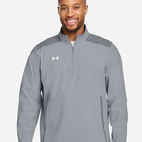 no-logo Under Armour Motivate 3.0 Quarter-Zip Pullover-Under Armour-Thread Logic