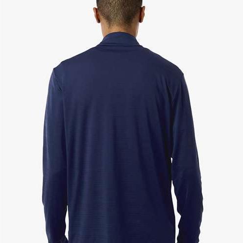 no-logo Adidas Textured Stripe Quarter-Zip Pullover-Adidas-Thread Logic