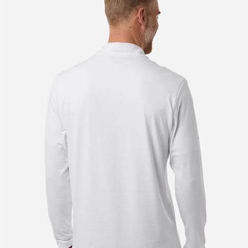 no-logo Adidas Textured Stripe Quarter-Zip Pullover-Adidas-Thread Logic