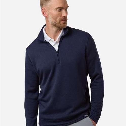 no-logo Under Armour Storm Sweater Fleece Quarter-Zip Pullover-Under Armour-Thread Logic