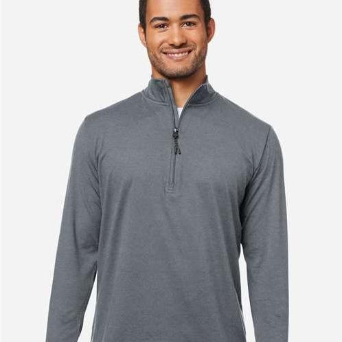 no-logo Glyder Fairway Marbled Jersey Quarter-Zip Pullover-Glyder-Thread Logic