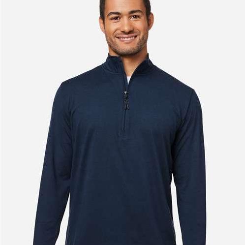 no-logo Glyder Fairway Marbled Jersey Quarter-Zip Pullover-Glyder-Thread Logic