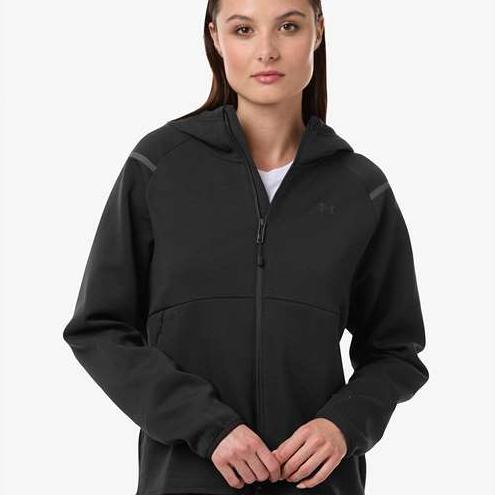 no-logo Under Armour Ladies Unstoppable Fleece Full-Zip-Under Armour-Thread Logic