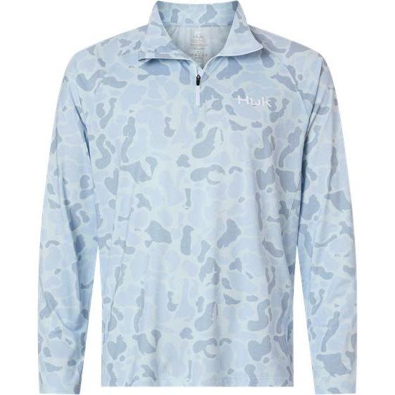 HUK Airweight KC Printed Quarter-Zip Pullover