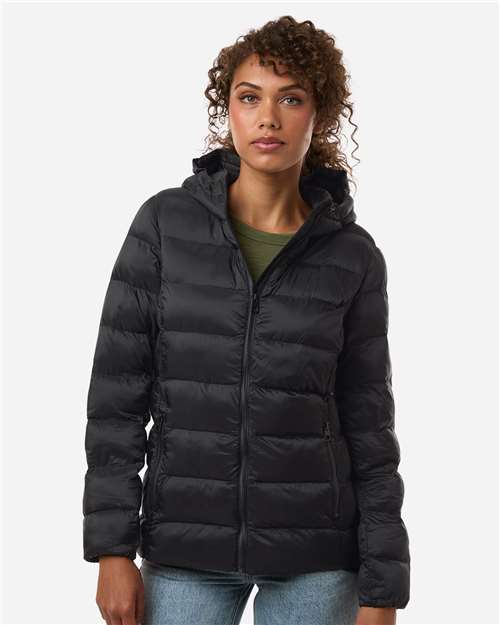 no-logo Weatherproof WoLightweight Poly-filled Hooded Puffer Jacket-Weatherproof-Thread Logic