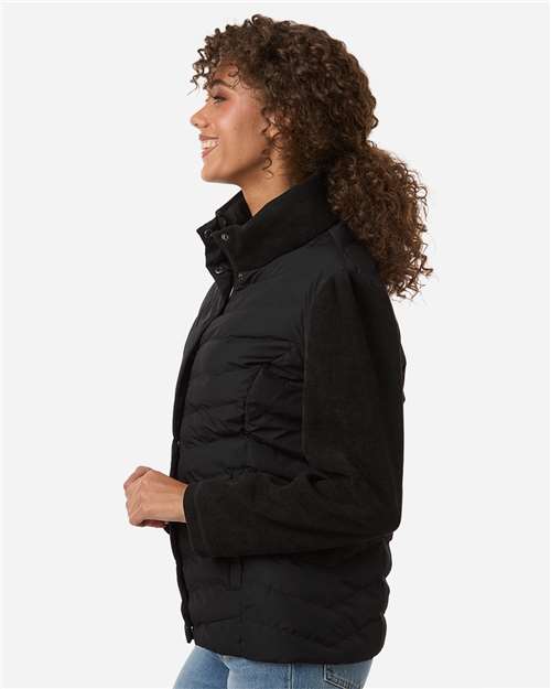 no-logo Weatherproof WoMixed Media Chevron Jacket-Weatherproof-Thread Logic