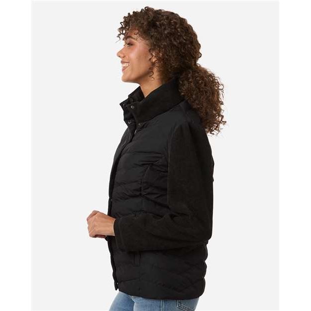 no-logo Weatherproof WoMixed Media Chevron Jacket-Weatherproof-Thread Logic