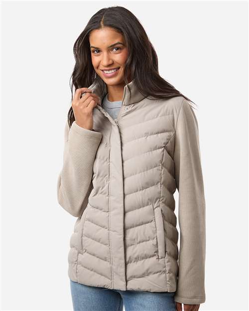 no-logo Weatherproof WoMixed Media Chevron Jacket-Weatherproof-Thread Logic