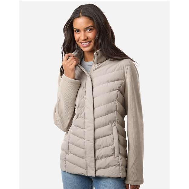 no-logo Weatherproof WoMixed Media Chevron Jacket-Weatherproof-Thread Logic