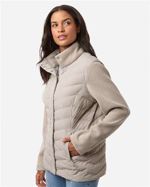 no-logo Weatherproof WoMixed Media Chevron Jacket-Weatherproof-Thread Logic