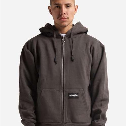 Shaka Wear Essential Super Heavyweight Full-Zip Hooded Sweatshirt