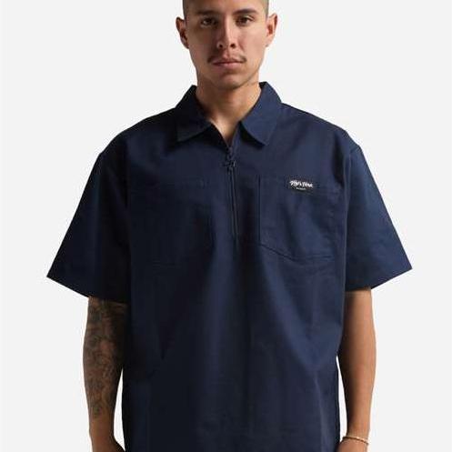 Shaka Wear Ladies rk Heavyweight Quarter-Zip Short Sleeve Shirt