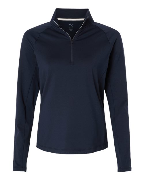 logo-left Puma Golf WoPure 2.0 Quarter-Zip Pullover-Puma-Deep Navy-S-Thread Logic