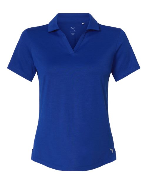 logo-left Puma Golf WoIcon Polo 2.0-Puma-Festive Royal-S-Thread Logic
