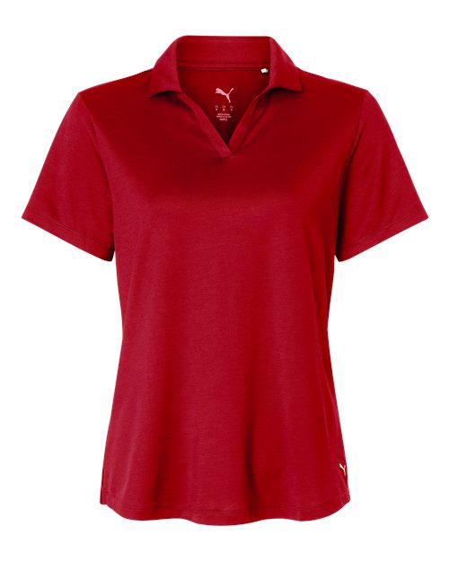 logo-left Puma Golf WoIcon Polo 2.0-Puma-Strong Red-S-Thread Logic