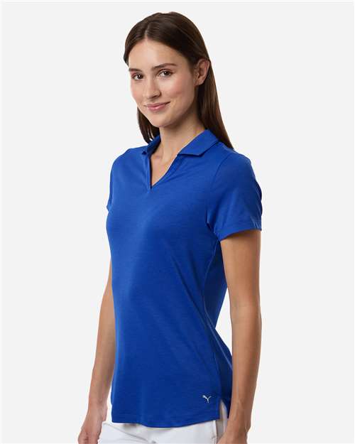 no-logo Puma Golf Womens Icon Heather Polo-Puma-Thread Logic