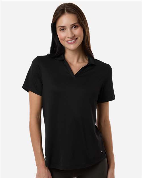 no-logo Puma Golf Womens Icon Heather Polo-Puma-Thread Logic