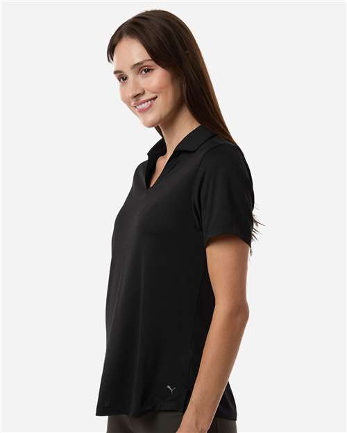 no-logo Puma Golf Womens Icon Heather Polo-Puma-Thread Logic