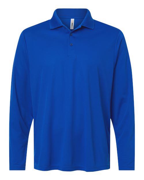 logo-left CORE365 Nova Performance Long Sleeve Pique Polo-CORE365-True Royal-S-Thread Logic
