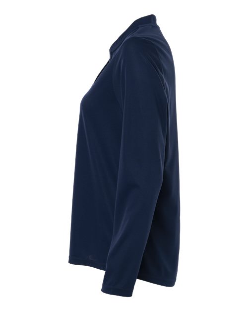 no-logo CORE365 WoNova Performance Long Sleeve Pique Polo-CORE365-Thread Logic