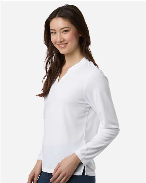 no-logo CORE365 WoNova Performance Long Sleeve Pique Polo-CORE365-Thread Logic